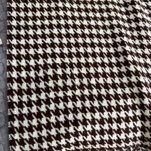 Elegant Set of 3 Scarves| Brown Hounds-tooth| Grey/Sage tassels | Cream / Silver